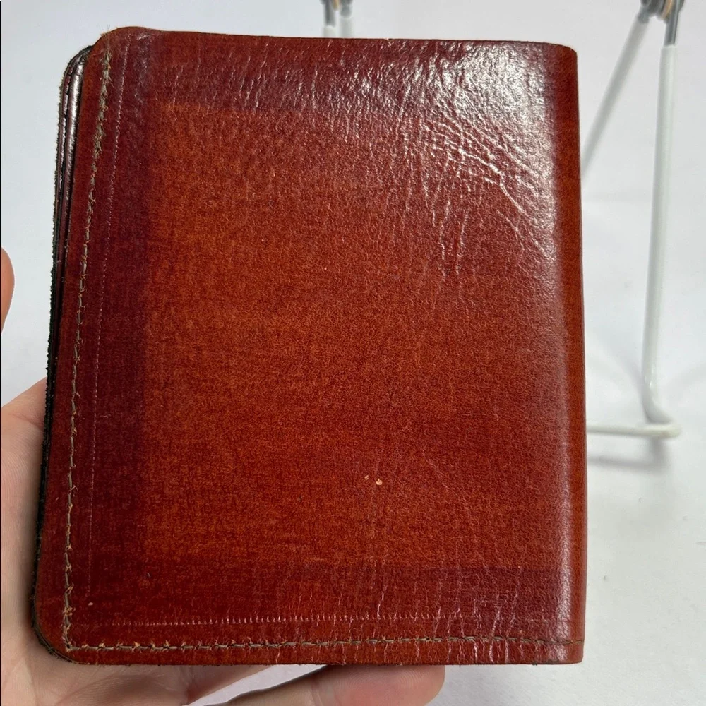 Unbranded Brown Tooled Leather Bifold Wallet